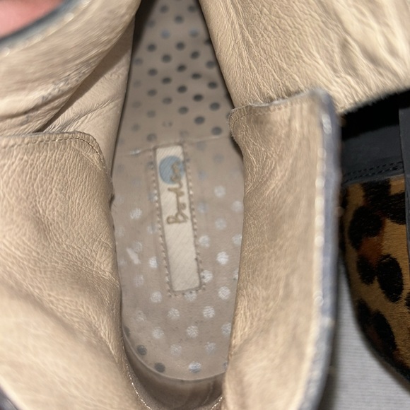 BODEN women’s black leather and cheetah heeled ankle boot size 39 - Picture 6 of 8